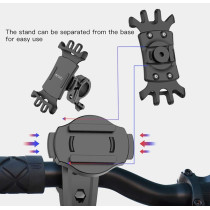 Yesido C66 Bike Bicycle Motorcycle Mobile Phone Holder Mount, Universal 360 Degree Adjustable Rotation, Compatible With Iphone 12 Mini/12/12 Pro, Samsung Galaxy S21/20 Or Note, Huawei And More