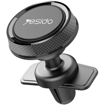 Yesido Mobile Magnetic Car Holder, 360 Degree Magnetic Mount Air Vent Cradle Compatible with Smartphones, Black