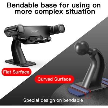 Yesido C90 Car Gravity Mount Cell Phone Holder Vertical Horizontal Gravity, Black