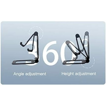 Yesido C98 Mobile Phone & Tablet 12.9 Inch Holder Aluminum Alloy Anti-Skid Mini Desktop Mount Universal Holder Bracket, Black