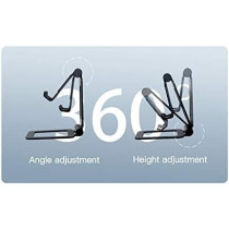 Yesido C98 Mobile Phone & Tablet 12.9 Inch Holder Aluminum Alloy Anti-Skid Mini Desktop Mount Universal Holder Bracket, Black