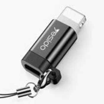 Yesido iPhone data cable 30cm CA-54, Tangle Free, Black