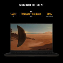 Asus Tuf Gaming A16 Advantage Edition FA617NS-N3002W Laptop, AMD R7-7735HS 16GB 512GB Pcie G3 SSD, AMD RX-7600S, Win11 H, 16 FHD 1920 x 1200, 16:10 165Hz, Black