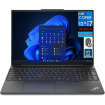 Lenovo Thinkpad E16 Business Laptop 16 Inch IPS FHD Plus WVA Display, 10-Core, Intel i7-1355U, 16GB RAM, 512GB SSD, Backlit Kyb, FP Reader, Thunderbolt 4, Wifi 6, Windows 11 Pro, Black