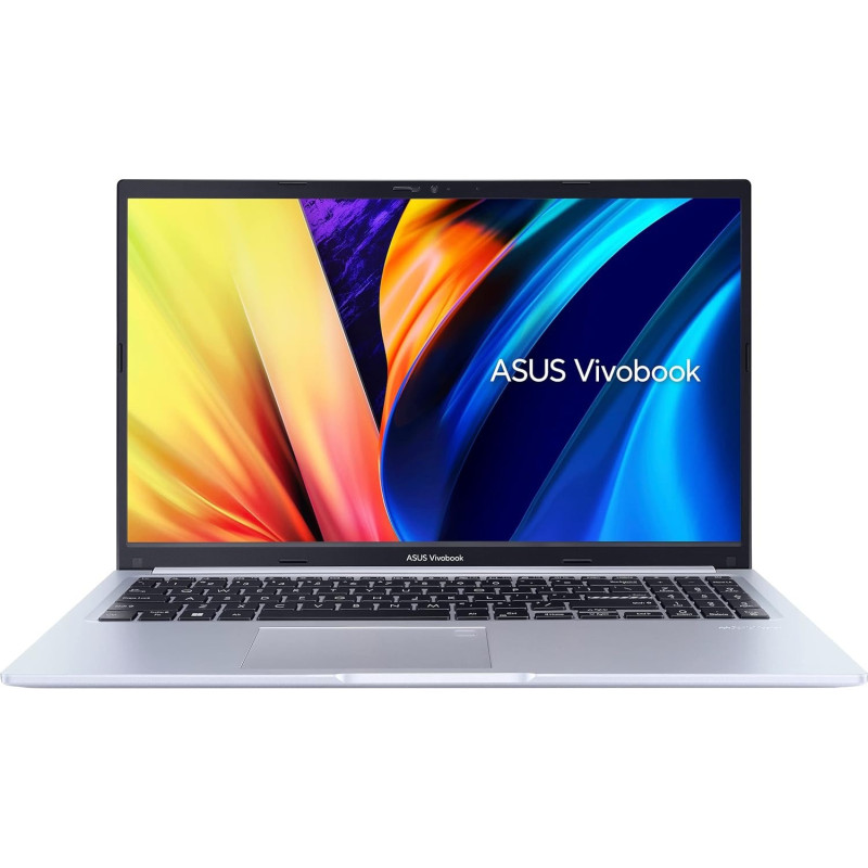 Asus Vivobook 15 X1502ZA-BQ1176W Slim Laptop, i7-12700H 2.3 GHz 16GB, 512GB Pcie G3 SSD, Intel Iris X, Win11 Home, 15.6-Inch FHD, 1920 x 1080 16:9, HD Webcam, Backlit-Eng-Arb-Kb, Silver