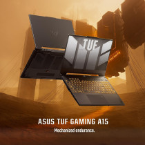 Asus Tuf Gaming A15 FA507NU-LP030W Laptop, AMD R7 7735HS 8GB, 512GB SSD, NV RTX4050, 6GB Graphics, Win11 Home, 15.6 Inch FHD 1920 x 1080 144Hz, HD Webcam, Backlit-RGB-Eng-Arb-Kb, Gray