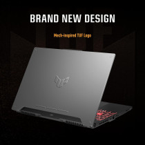 Asus Tuf A15 Gaming Laptop FA507NU-LP031W, R7 7735HS, 16GB, 512GB, Nvidia GeForce RTX 4050 6GB, 15.6 Inch FHD(1920 x 1080) 144Hz, Windows 11 Home, Backlit-RGB-Eng-Arb-Kb, Gray
