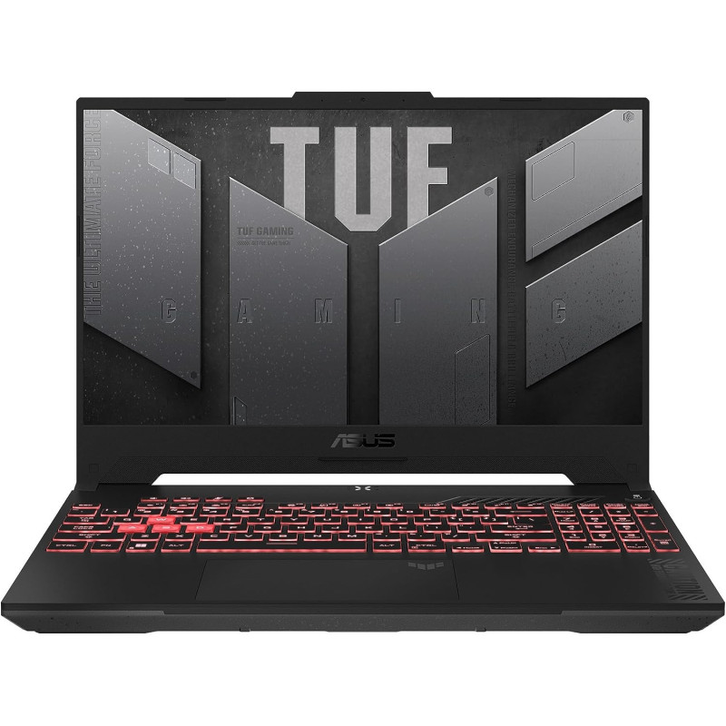 Asus Tuf A15 Gaming Laptop FA507NU-LP031W, R7 7735HS, 16GB, 512GB, Nvidia GeForce RTX 4050 6GB, 15.6 Inch FHD(1920 x 1080) 144Hz, Windows 11 Home, Backlit-RGB-Eng-Arb-Kb, Gray