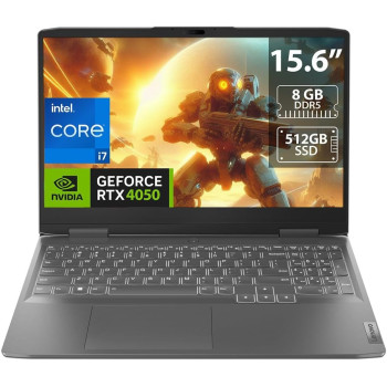 Lenovo Loq 15IRH8 Gaming Laptop, Intel Core i7 13620H, 8GB DDR5 Memory, 512GB SSD, 15.6 Inch LED Display, GeForce RTX 4050 Video, Windows 11 Home, English Version Keyboard, Grey