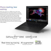 Asus OLED Q540VJ Notebook, 15.6 Inch, OLED 120Hz, Intel Core I9-13900H, 16GB RAM, 1TB SSD, Nvidia RTX 3050 6GB, Backlit Kb, Windows 11, Black
