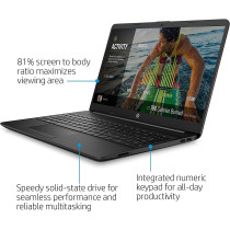 Hp FHD Display Intel Celeron N4020 Upto 2.8 GHz 4GB RAM, 128GB SSD UHD Graphics Notebook Laptop With Bluetooth Webcam, Windows 10, Black
