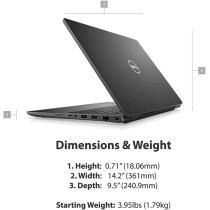 Dell Newest Business Laptop Latitude 3540, 15.6 Inch FHD Display, Intel i7-13Th Gen, 64GB RAM, 2TB SSD, Webcam, USB -C, HDMI, Wi-Fi 6, Windows 11 Pro, Black