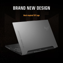 Asus Tuf F15 FX507VV-i7161G, Gaming Laptop, i7-13620H 16GB, 1TB Pcie G3 SSD, NV RTX4060, 8GB VRAM, Win11 Home, 15.6-Inch FHD 1920 x 1080 16:9 144Hz, HD Webcam, Backlit-RGB-Eng-Arb-Kb, Jaeger Gray