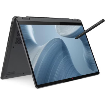 Lenovo Ideapad Flex 5 14IAU7 2-In-1 Laptop With Pen, 14 Inch Wuxga (1920 x 1200) Touch Display, Intel i7-1255U, 16GB RAM, 512GB SSD, Backlit Eng-Arabic Kb, Windows 11, Storm Grey, 82R700KMAX