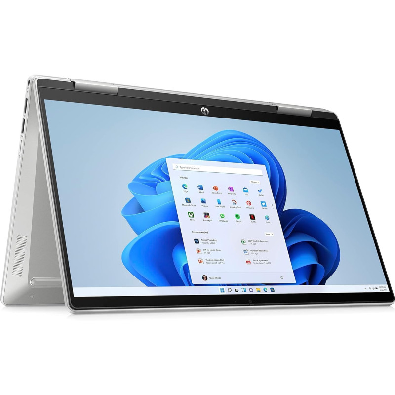 Hp Pavilion X360 2-In-1 Laptop 14-EK0005NE, 14 Inch Touch Screen FHD, 12Th Gen Intel Core i7 Processor, 16GB RAM, 1TB SSD, Intel Iris X Graphics, Windows 11, Silver, 6H5N6EA