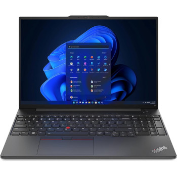 Lenovo Thinkpad E16 G1 Business Laptop With 16 Inch FHD Display, Intel Core i7-1355U 13Th Gen Processor, 16GB DDR4 RAM, 512GB M.2 NVME SSD, Intel Iris Xe Graphics, Fingerprint Reader, Windows 11, Graphite Black