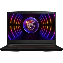 Msi GF63 Thin 12VE 9S7-16R821-027, Gaming Laptop, Intel Core i7-12650H, 15.6 Inch, 512GB M.2 Pcie SSD, 16GB RAM, RTX 4050, GDDR6 6GB, Windows 11, Eng/Arabic Kb, Black