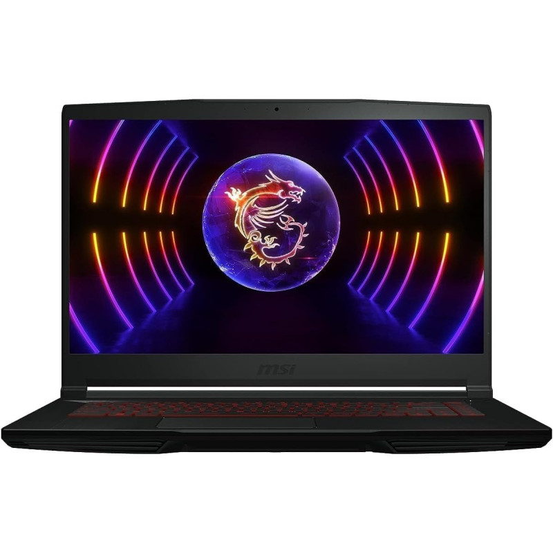 Msi GF63 Thin 12VE 9S7-16R821-027, Gaming Laptop, Intel Core i7-12650H, 15.6 Inch, 512GB M.2 Pcie SSD, 16GB RAM, RTX 4050, GDDR6 6GB, Windows 11, Eng/Arabic Kb, Black
