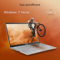 Asus Laptop X515EA-BQ311W Slim Laptop, I3-1115G4 3.0GHz, 8GB 256GB Pcie G3 SSD, Intel Uma, Windows 11 Home, 15.6-Inch FHD (1920 x 1080) 16:9, Backlit-Eng-Arb-Kb, Silver