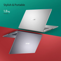 Asus Laptop X515EA-BQ311W Slim Laptop, I3-1115G4 3.0GHz, 8GB 256GB Pcie G3 SSD, Intel Uma, Windows 11 Home, 15.6-Inch FHD (1920 x 1080) 16:9, Backlit-Eng-Arb-Kb, Silver