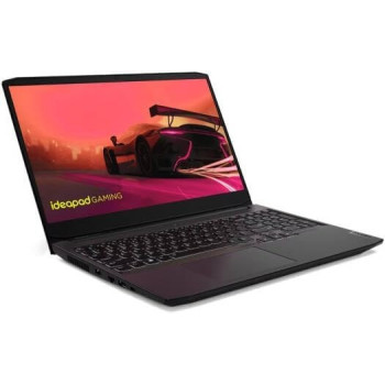 Lenovo Ideapad Gaming 3 15ACH6 Gaming Laptop With 15.6 Inch FHD 165Hz 100 Percentage SRGB Display, Ryzen 5 5500H, 8GB RAM, 512GB SSD, RTX 2050 4GB Gpu, Backlit Eng-Arabic Kb, Windows 11, Shadow Black, 82K202BJAX