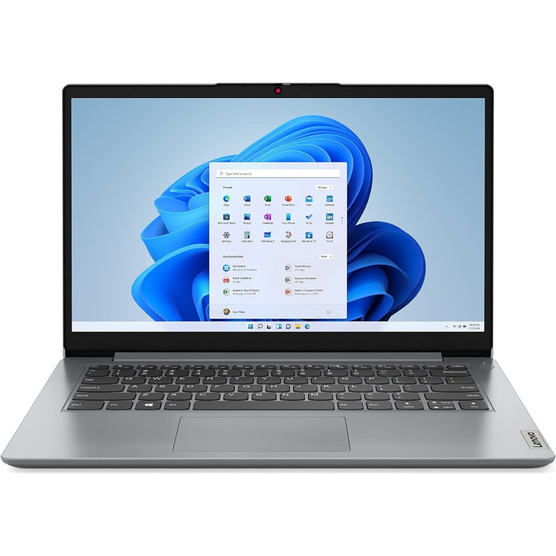 Lenovo 2022 Ideapad 1i Browse Laptop Computer, Intel Core I3-14 Inch HD Display, 4GB Memory, 128GB Storage, Windows 11 In S Mode, Cloud Grey