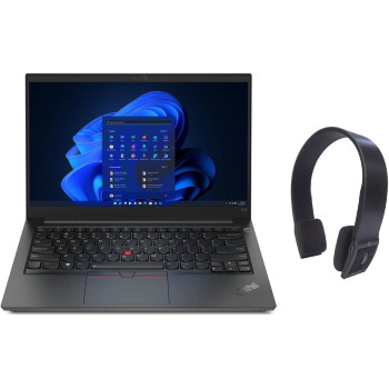 2022 Latest Lenovo Thinkpad E14 Gen 4 Business Laptop 14 Inch FHD 300Nits Display 12Th Gen Core I5-1235U 16GB 1TB Intel Iris Xe Graphics Fingerprint, Windows 11 Pro With Free Wireless Headset, Black
