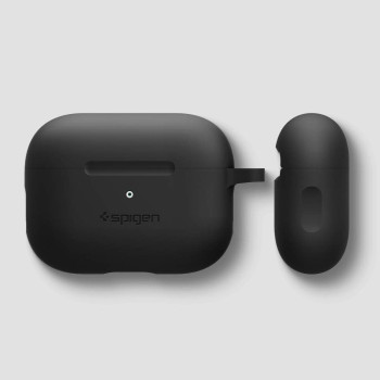 Spigen Silicone Fit Designed For Apple Airpods Pro Case, Black