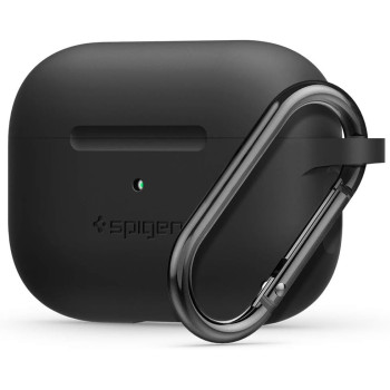 Spigen Silicone Fit Designed For Apple Airpods Pro Case, Black