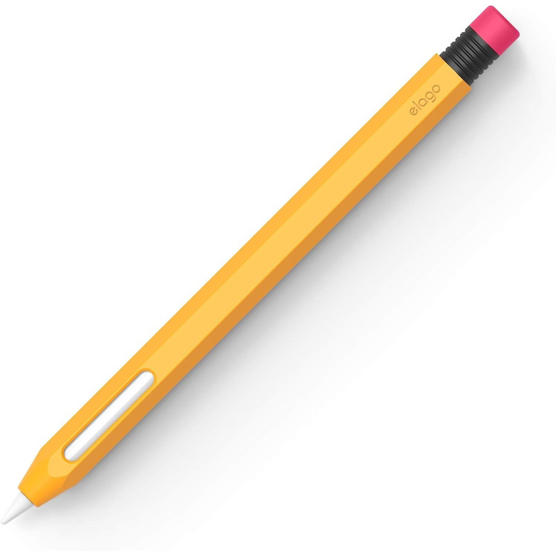 Elago Classic Pencil Case Compatible With Apple Pencil 2Nd Generation Cover Sleeve, Classic Design, Compatible With Magnetic Charging And Double Tap, Yellow
