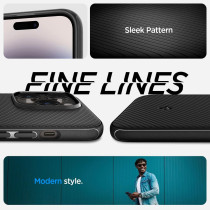 Spigen Mag Armor Compatible With Magsafe Designed For iphone 14 Pro Case, Matte Black