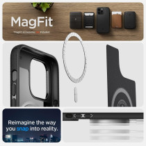 Spigen Mag Armor Compatible With Magsafe Designed For iphone 14 Pro Case, Matte Black