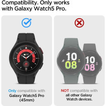 Spigen Liquid Air Armor Designed For SaMSung Galaxy Watch 5 Pro Case 45Mm, Matte Black