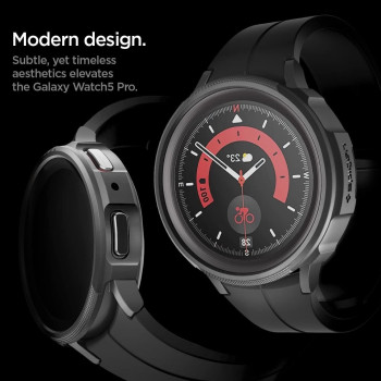 Spigen Liquid Air Armor Designed For SaMSung Galaxy Watch 5 Pro Case 45Mm, Matte Black