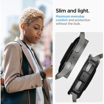 Spigen Liquid Air Armor Designed For SaMSung Galaxy Watch 5 Pro Case 45Mm, Matte Black