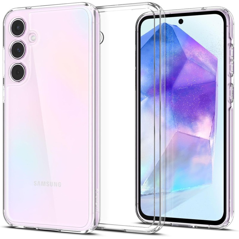 Spigen Ultra Hybrid Designed For Galaxy A55 5G Case, Crystal Clear