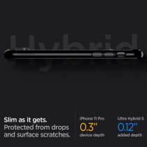Spigen Ultra Hybrid S Designed For iphone 11 Pro Case, Jet Black