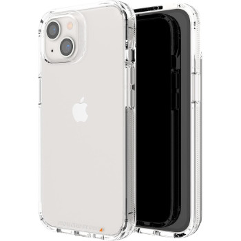 Zagg Gear4 Crystal Palace Clear Case With Advanced Impact Protection, Slim, Tough Design For Apple iphone 13, Clear