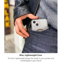 ZAGG Gear4 Milan Snap Case Magsafe Compatible Clear Case With Beautiful Detailing For Apple iphone 13, Rose