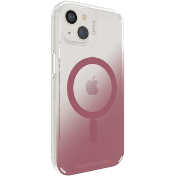 ZAGG Gear4 Milan Snap Case Magsafe Compatible Clear Case With Beautiful Detailing For Apple iphone 13, Rose