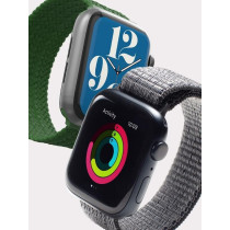 Zagg Gear4 Braided Adjustable Sport Loop Band, Navy Blue Compatible With Apple Watch 42Mm 44Mm 45Mm, Velcro Strap Wristbands For Iwatch Series 7/6/Se/5/4/3/2/1