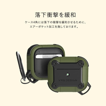 VRS Design Active For Airpods 3, Futuristic And Sturdy Case Compatible For Airpods 3 Case