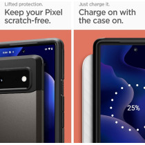 Spigen Tough Armor Designed For Google Pixel 6 Case, Gunmetal