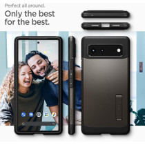 Spigen Tough Armor Designed For Google Pixel 6 Case, Gunmetal
