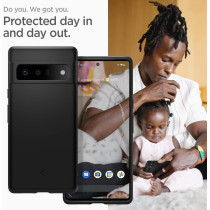 Spigen Thin Fit Designed For Google Pixel 6 Pro Case, Black