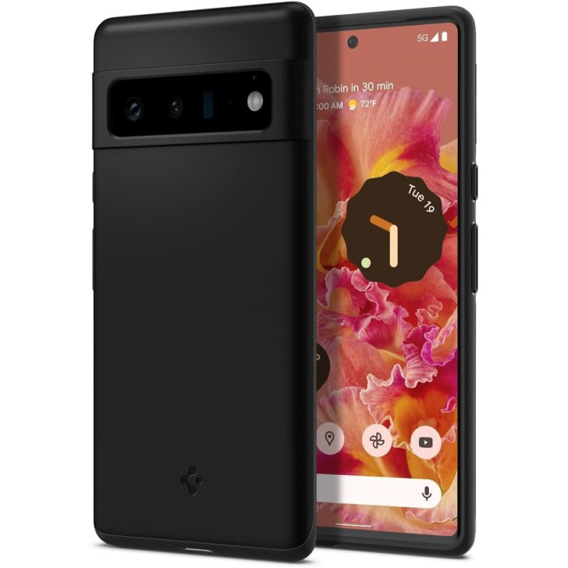 Spigen Thin Fit Designed For Google Pixel 6 Pro Case, Black