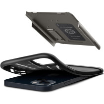 Spigen Slim Armor Designed For iphone 14 Case, Gunmetal