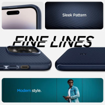 Spigen Mag Armor Compatible With Magsafe Designed For iphone 14 Pro Case, Navy Blue