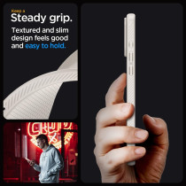 Spigen Liquid Air Designed For iphone 15 Pro Max Case, Natural Titanium