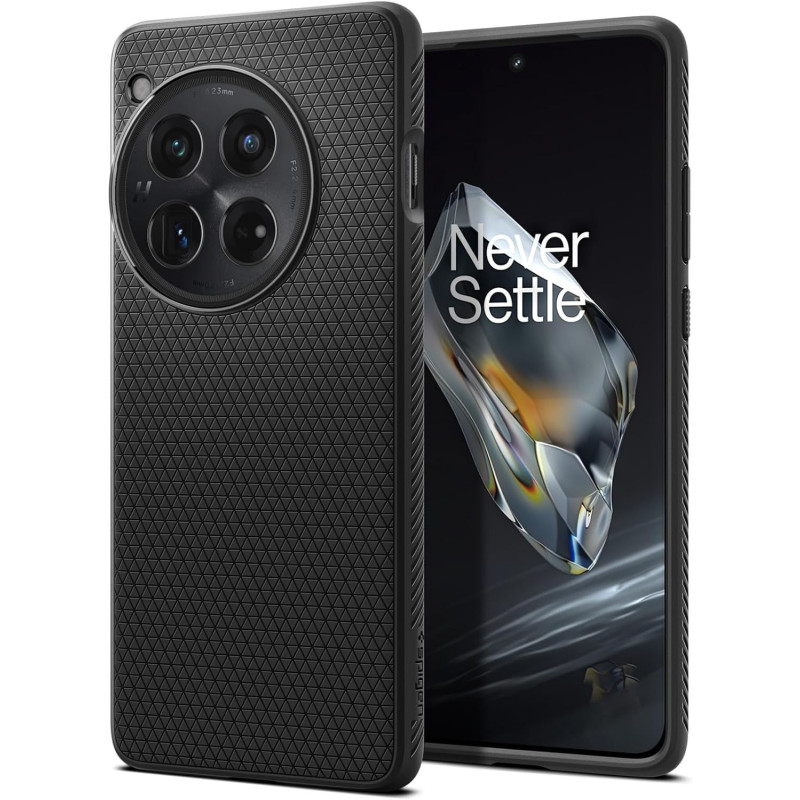 Spigen Liquid Air Designed For Oneplus 12 Case, Matte Black